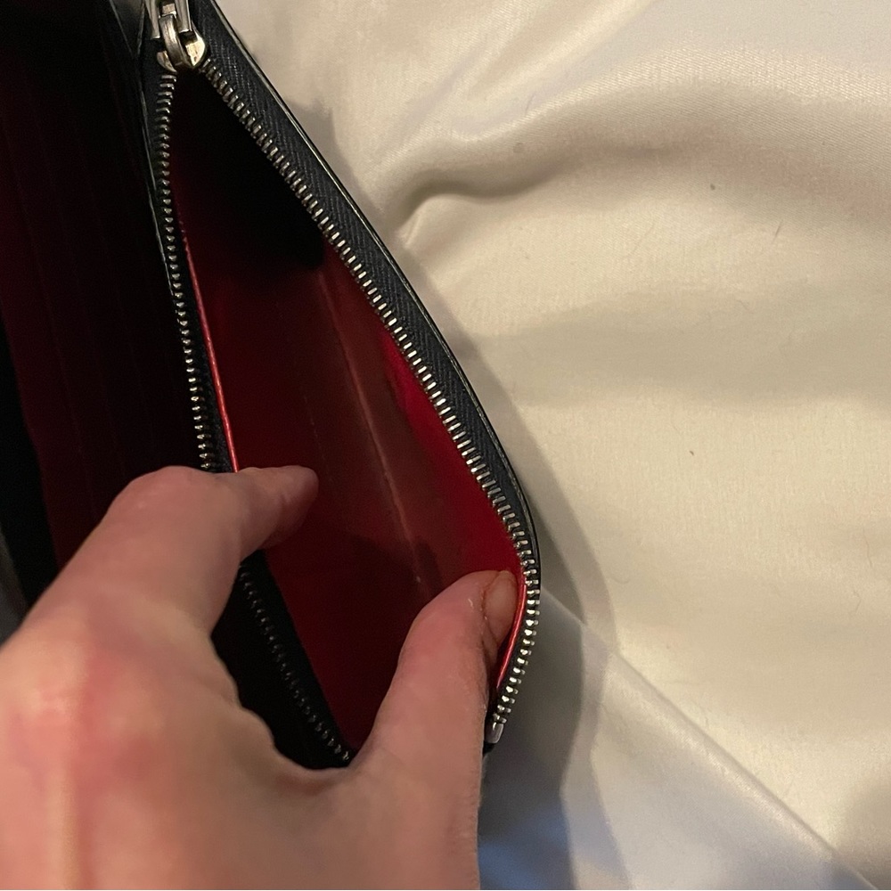 Celine Navy and Red Wallet - Picture 8 of 10